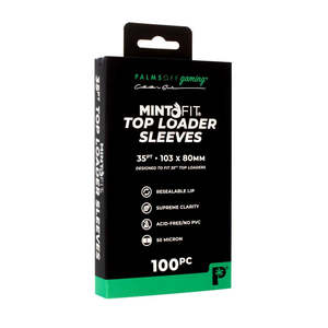 Palms Off Gaming Mint-Fit Top Loader Sleeves – 35pt - 100pc