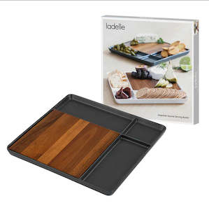 Essentials Charcoal Square Serving Board