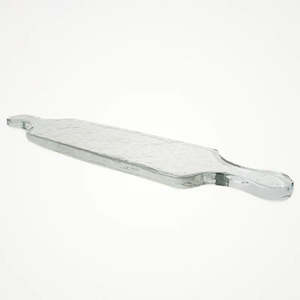 Handblown Hammered Glass Long Serving Board