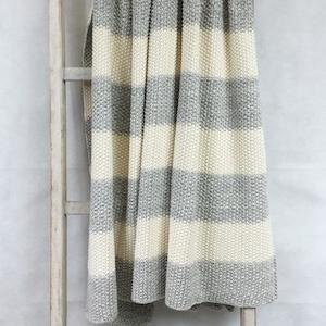 Grey Moss Stitch Throw (Last One)