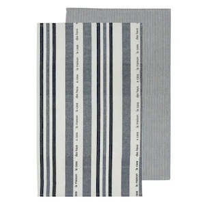 La Casa Black 2pk Kitchen Towel