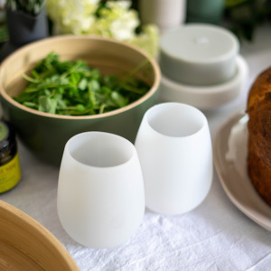 Porter Green: Porter Green Blanc + Dove Fegg Silicone Unbreakable Glasses