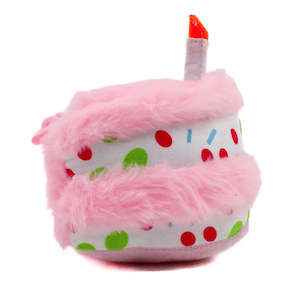 Gifts Under 30: Birthday Cake Squeaky Toy - Pink