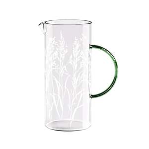 Homeware: Haven Glass Serving Jug - Natural Grass
