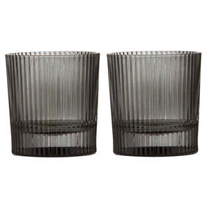 Ladelle: Cyrus Charcoal 2pk Whisky Glass