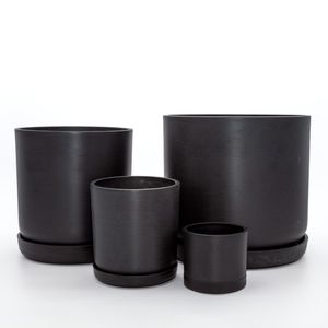 Portland Pot - Black Set of 4