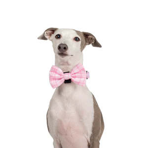 Pet: Pink Houndstooth Bow Tie