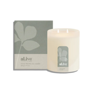 Al Ive Body: Al.ive Ivory Bloom Soy Candle