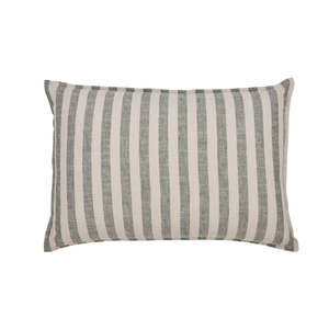 Ned Collections: Amalfi Arden Stripe Cushion Green