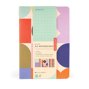 Organising: Kikkerland Inkerie A5 Notebooks 3pcs Set