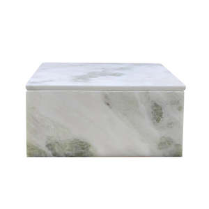 Amalfi Sachi Marble Box White & Onyx Marble