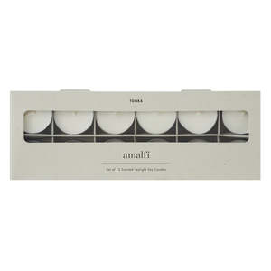 Amalfi Tonka Scented Tealight Candles 12pcs Set