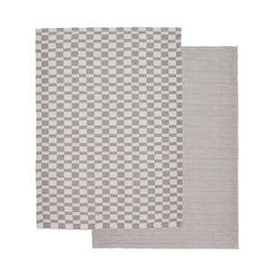 Homeware: Heritage Check Cotton Tea Towel 2pcs Set