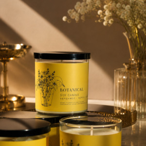 Decor: Botanical Bergamot, Neroli + Cedar Soy Candle