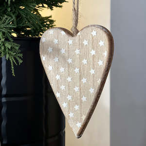 Wooden Hanging Heart