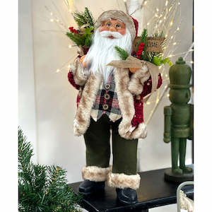 Christmas: Santa with Welcome Sign