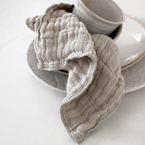 Eco Living: Nawrap Natural Dishcloth + Tea Towel - Linen