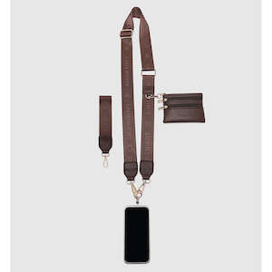 Bags: Mia Phone Converter Strap Chocolate
