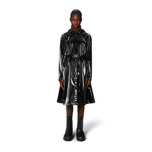 Rains - A-Line Longer Jacket Night