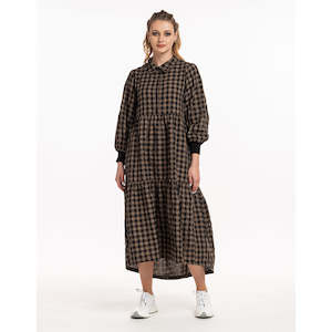 Style X Lab: XLAB - Silver Snowflakes Dress Check