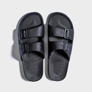 Footwear: Freedom Moses Slides Black