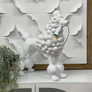 Poodle Lamp White