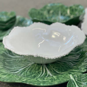 Melamine Pearl Bowl White 28cm