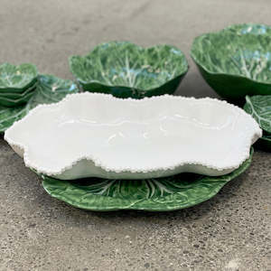 Melamine Pearl Serving Dish White