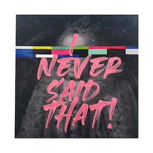 Room Decor: Art Canvas Never Said That