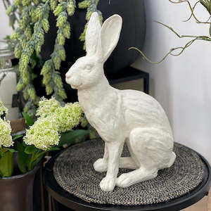Room Decor: French White Rabbit