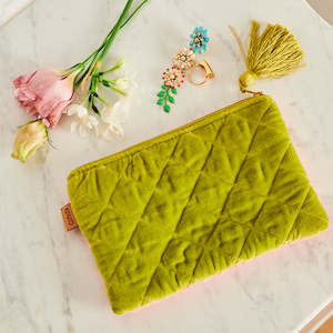 Juju Co: Tuscan Sunset Velvet Cosmetic Bag