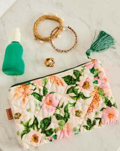 Sunday Stroll Velvet Cosmetic Bag