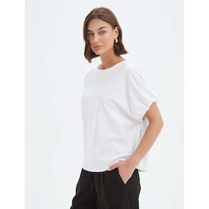 Tirelli: Bubble Sleeve Tee White