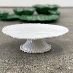 Melamine Pearl Cake Stand White