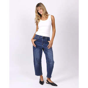 Toni Barrel Jean Blue