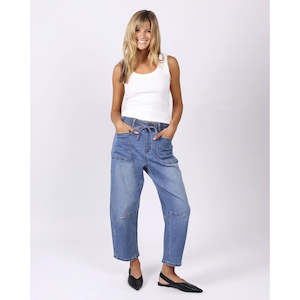 Pants: Leo Barrel Jean Blue