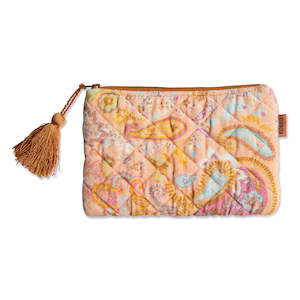 Cosmetic Bags: Paisley Paradise Velvet Cosmetics Purse