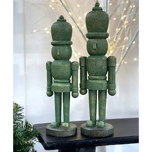 Christmas: Green Wood Look Toy Soldier