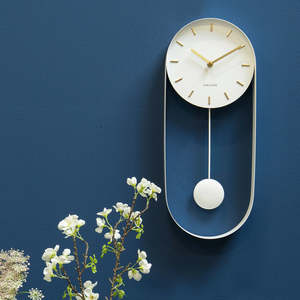 Charm Pendulum Clock White