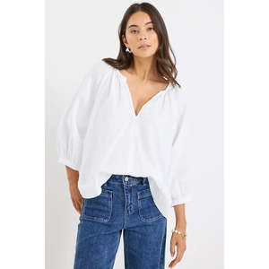 Apparel: Revolutionary White Linen Top