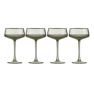 Serving Table: Panama Moss Couple Glass 4pk