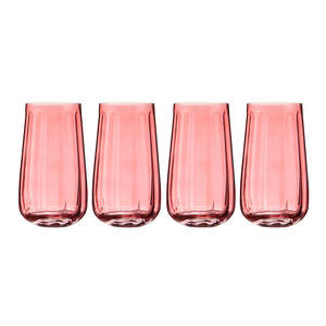 Serving Table: Capri Rose Highball Tumber 4pk