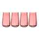 Capri Rose Highball Tumber 4pk