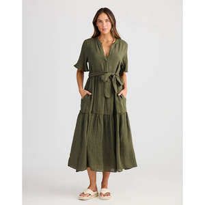Holiday: Lynwood Dress Olive