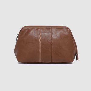 Bags Wallets: Albie Cosmetic Case Saddle Cognac