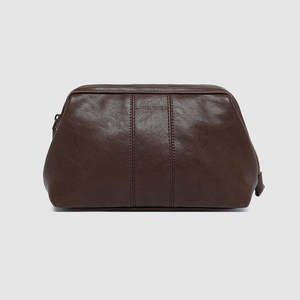 Albie Cosmetic Case Saddle Chocolate