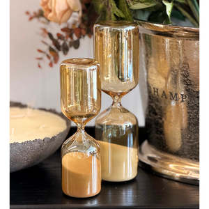 Amber Shimmer Hour Glass