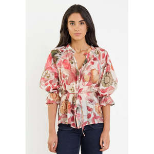 Apparel: Usher Blush Woodland Floral Top