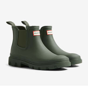 Footwear: Unisex Downpour Chelsea Dark Olive