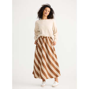 Nadia Skirt Sienna Stripe
